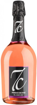 Вино игристое розовое Prosecco "7C" Millesimato Brut Rose 0,75L