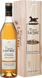 Коньяк "Lautrec" Selection du Domain, wooden box, 0.7 L
