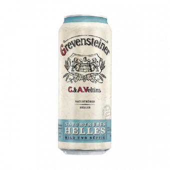 Пиво "Grevensteiner" Naturtrubes Helles C. & A. Veltins 0,5L