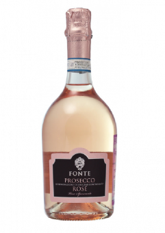 Игристое вино "Просекко Фонте Розе" брют розовое 11%, 0,75L