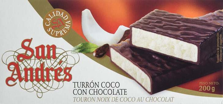 Темный шоколад с кокосовой начинкой Сан Андрес 200 gr