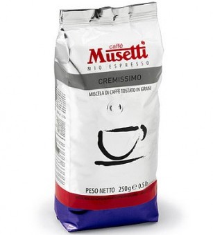 Musetti Cremissimo, кофе в зернах, 250гр.