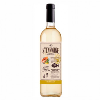 Вино полусухое белое "Стейквайн Шардоне (Мендоса)" 2020 0.75L