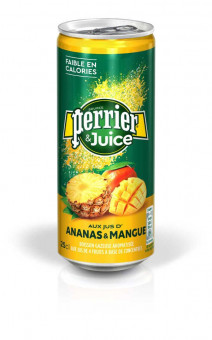 Perrier & Juice Ptneapple & Mango 0.25L