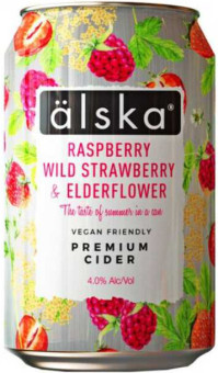 Сидр Älska Raspberry, wild strawberry & Elderflower 0,33L