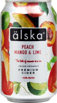 Сидр Älska Peach, mango & Lime 0.33L