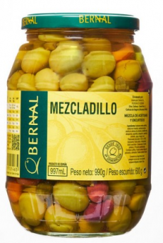 Смесь MEZCLADILLO (оливки, каперсы, овощи) Bernal 300г