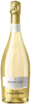 Вино игристое брют белое "Каза Дефра Просекко" 0.75L