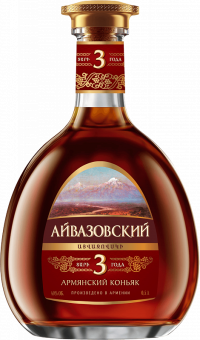 Коньяк Aivazovsky Armenian Brandy 3 Y.O.  0.5 L