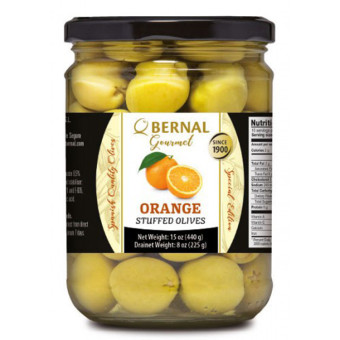 Оливки GOURMET фарш. апельсином Bernal 436 g