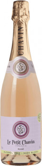Игристое вино розовое безалкогольное Le Petit Chavin Rose 0,75L