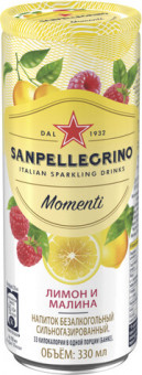 Sanpellegrino Лимон и Малина 0.33L