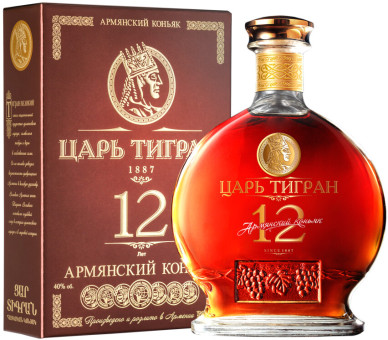 Коньяк "Tsar Tigran", 12 Years, gift box 0,5  L