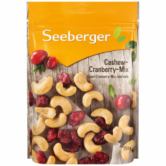 SEEBERGER Cashew cranberry mix, 150 г